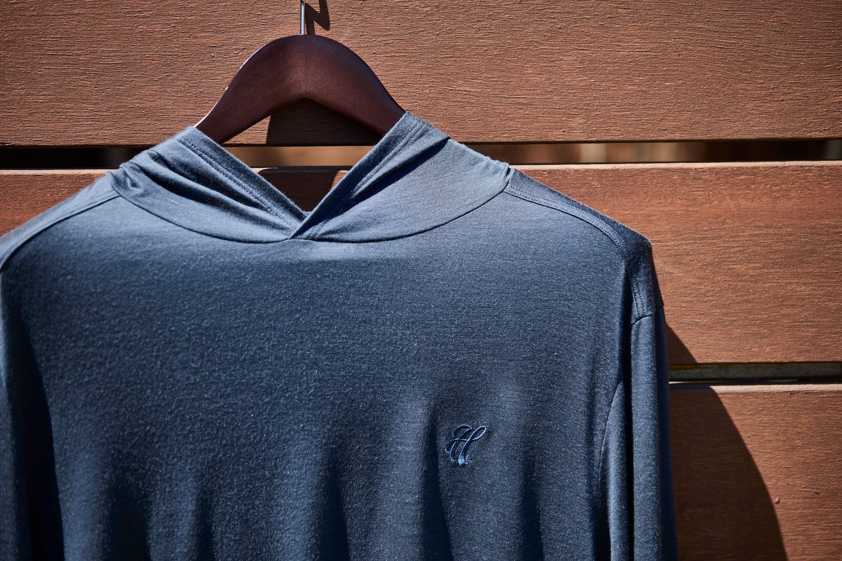 Merino Hoodie Navy