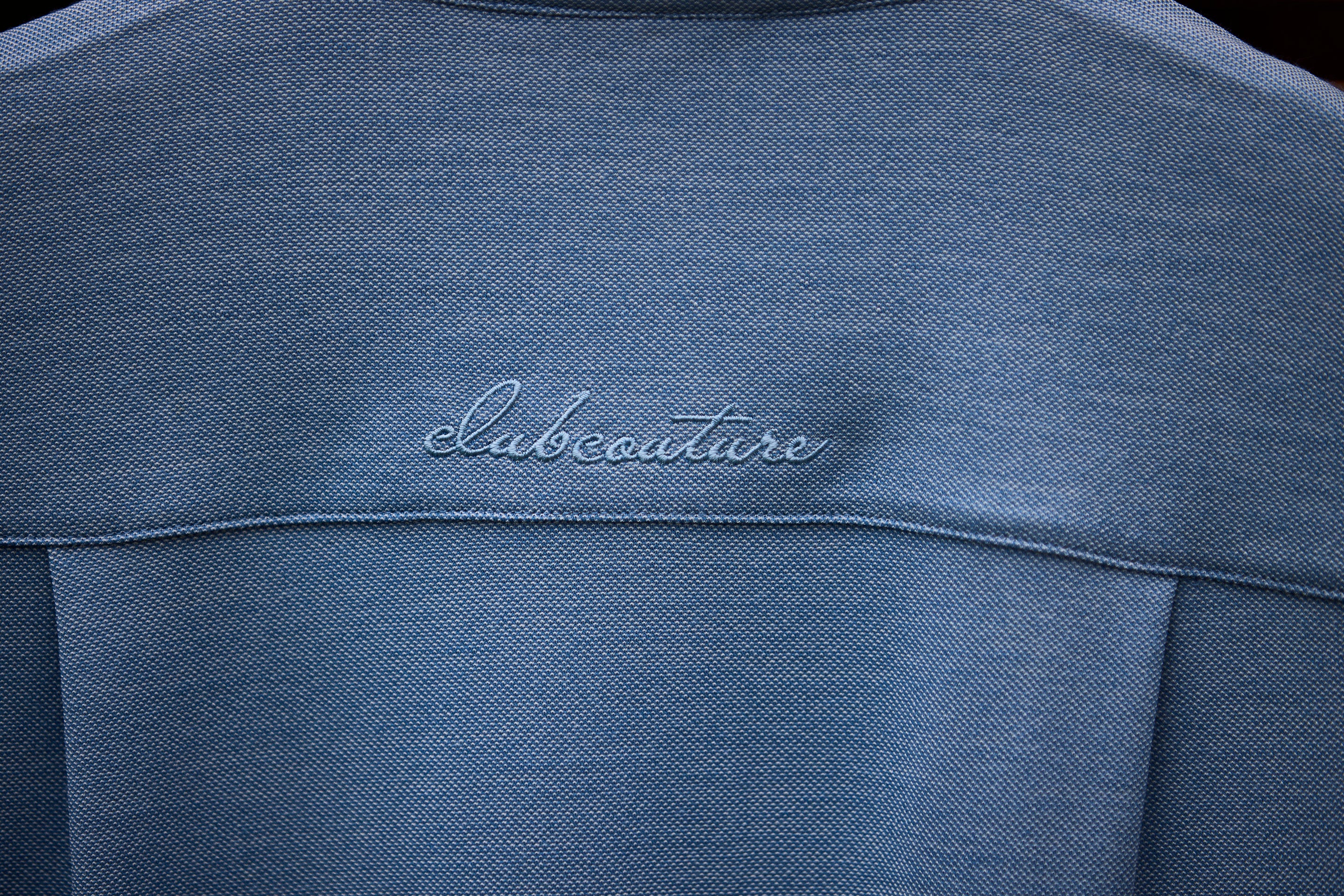 Merino Polo Light Blue Marle