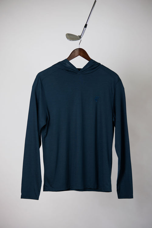 Merino Hoodie Navy