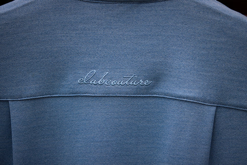 Merino Polo Light Blue Marle